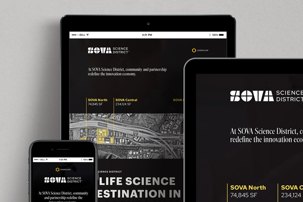 Responsive design for SOVA Science District digital experience