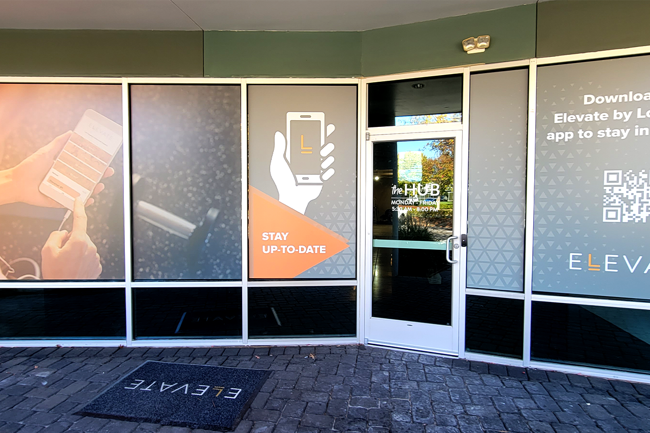 Triangle LIFE Fitness Window Graphic